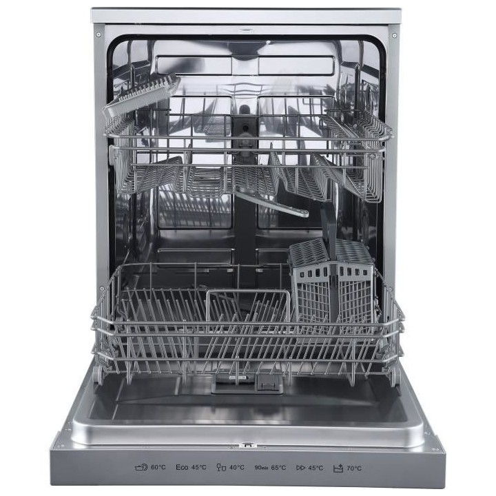 Lave-vaisselle pose libre BRANDT LVC337S - 13 couverts - L60cm - 47dB