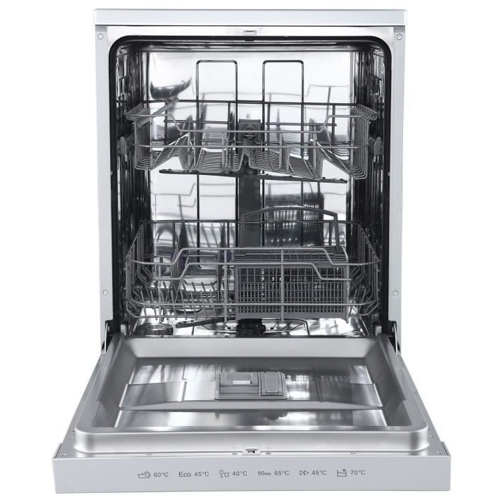 Lave-vaisselle pose libre BRANDT LVC328W - 12 couverts - L60cm - 48dB