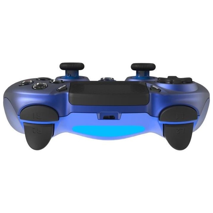 Manette Sans Fil BLUE Metal avec Prise Jack pour casque et boutons lum