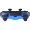 Manette Sans Fil BLUE Metal avec Prise Jack pour casque et boutons lumineux pour PS4