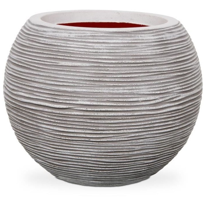 Capi Pot a fleurs Nature Rib rond 40 x 32 cm ivoire KOFI270 424219