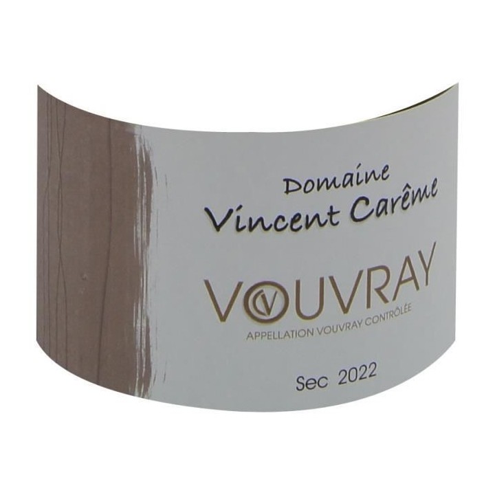 Domaine Vincent Careme 2022 Vouvray - Vin blanc de Loire - Bio