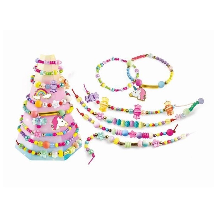 Clementoni - Crazy Chic - Coffret créatif Licorne - Créer tes bracel