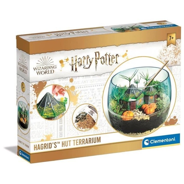 Terrarium Harry Potter - CLEMENTONI - Cabane de Hagrid a reproduire