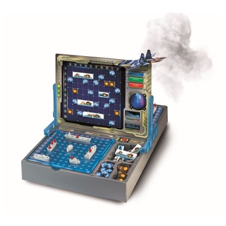 CLEMENTONI - Bataille Navale - Jetons magnétiques et navires en 3D -