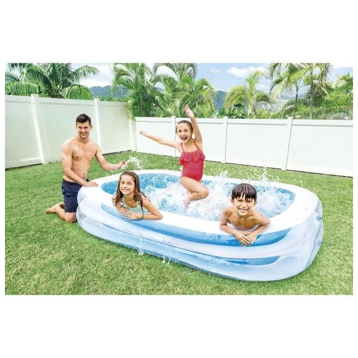 Piscinette rectangulaire Family - INTEX - 770 Litres - 6 ans et + - 26