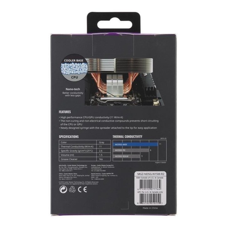 Cooler Master MasterGel Maker combiné de dissipateurs thermiques 11 W