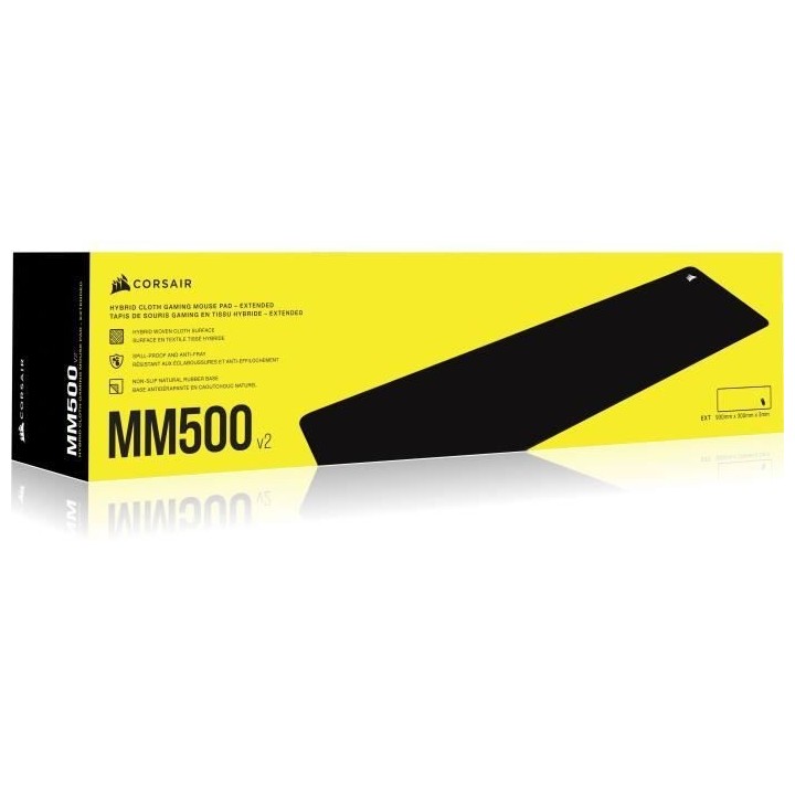 Tapis de souris gaming - CORSAIR - MM500 V2 Premium - Tissu anti-effil