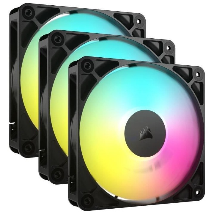 Pack de 3 ventilateurs PWM 120mm - CORSAIR - RS120