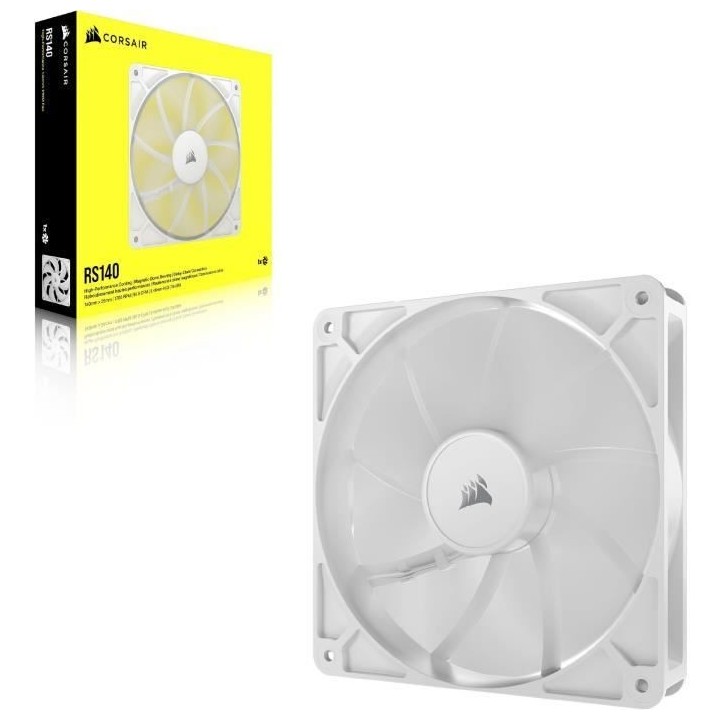 Ventilateur PWM 140mm - CORSAIR - RS140 - Blanc