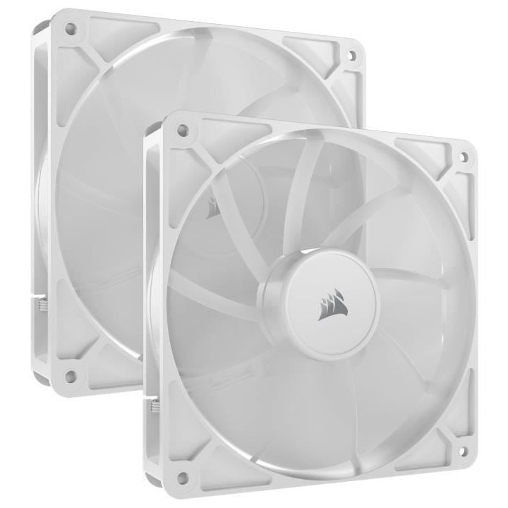 Pack de 2 ventilateurs PWM 140mm - CORSAIR - RS140 - Blanc