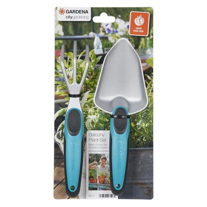 GARDENA Kit petits outils de jardinage – Outils compacts et résista