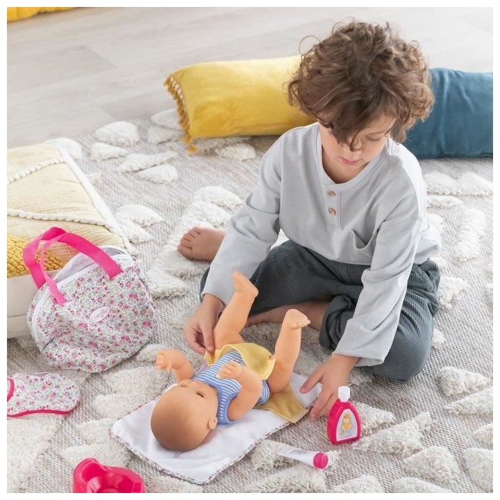 Accessoires poupon - COROLLE - Coffret Accessoires a langer fleuri - P