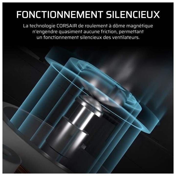 Pack de 3 ventilateurs ARGB 120mm - CORSAIR - RS120 - Refroidissement