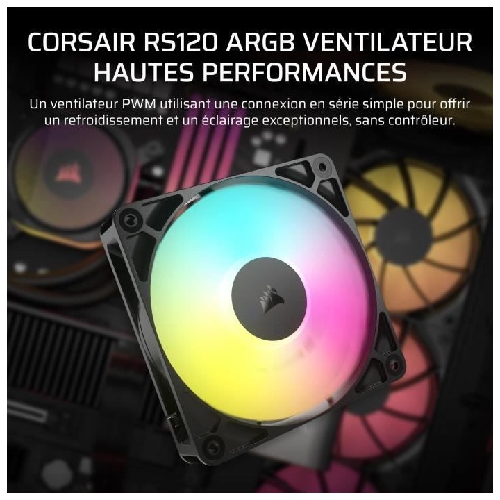 Ventilateur ARGB 120mm - CORSAIR - RS120