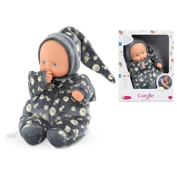 Mon Doudou COROLLE - Babipouce Brille dans la Nuit - 28 cm - senteur d