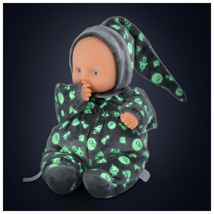 Mon Doudou COROLLE - Babipouce Brille dans la Nuit - 28 cm - senteur d