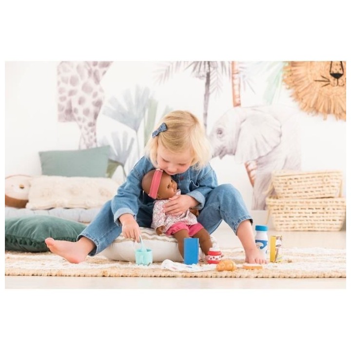 Coffret Petit Déjeuner COROLLE pour poupon 36 et 42 cm - 9 accessoire