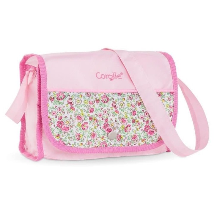 Landau fleuri COROLLE - pour poupon 36, 42 et 52 cm, des 3 ans