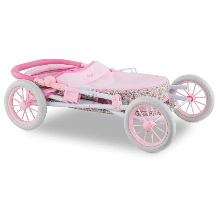 Landau fleuri COROLLE - pour poupon 36, 42 et 52 cm, des 3 ans