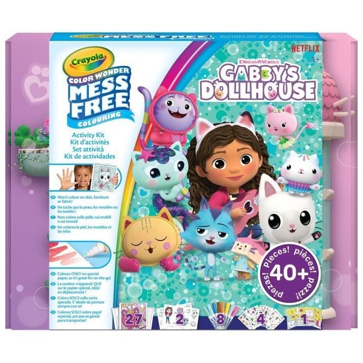 Coloriage - CRAYOLA - Color Wonder Activity Kit Gabby's Dollhouse - Co