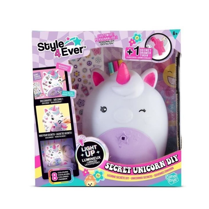 Canal Toys - Style For Ever - Lampe Licorne Secrete - OFG 301