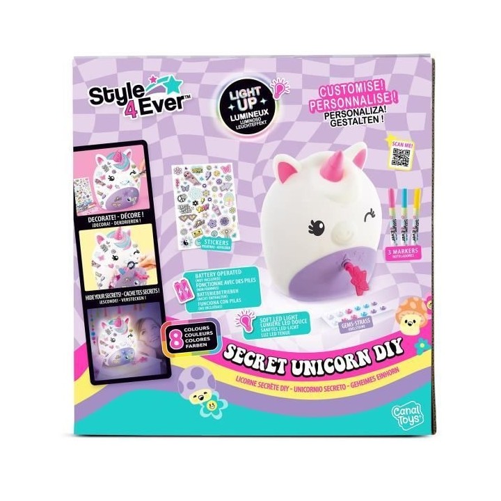 Canal Toys - Style For Ever - Lampe Licorne Secrete - OFG 301