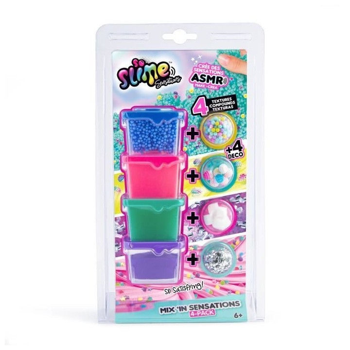 Canal Toys - So Slime DIY - Mix'in Sensations 4-pack - Loisirs Créati