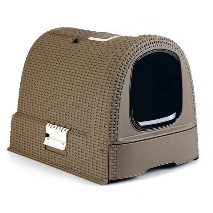 Curver Bac a litiere pour chats 51x38,5x39,5 cm mocca