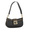 GUESS Bling Top Zip Shoulder Bag Sac a Main Noir Femme