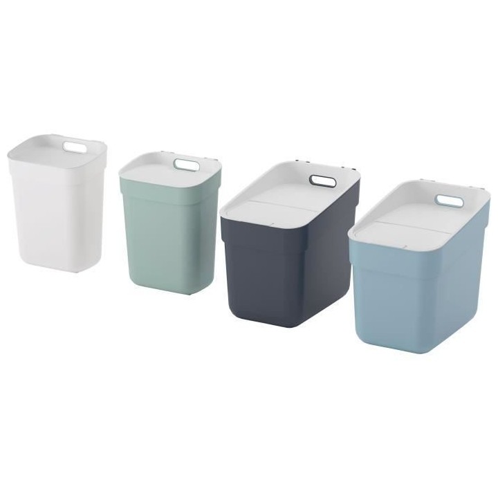 Lot de 4 Poubelles - READY TO COLLECT - CURVER - 2 x 10 L + 2 x 20 L -