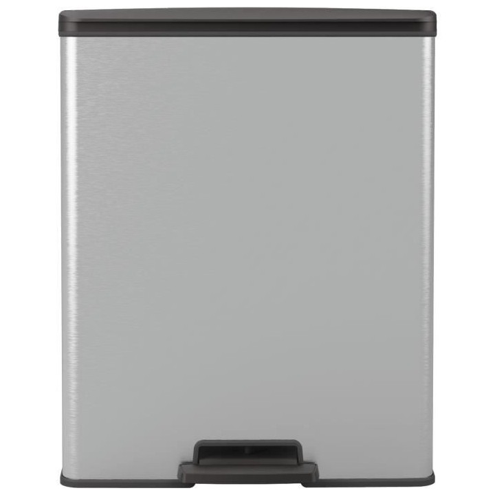 Poubelle Rectangle - DECO BIN - CURVER - 65L - Design moderne - 49 x 2