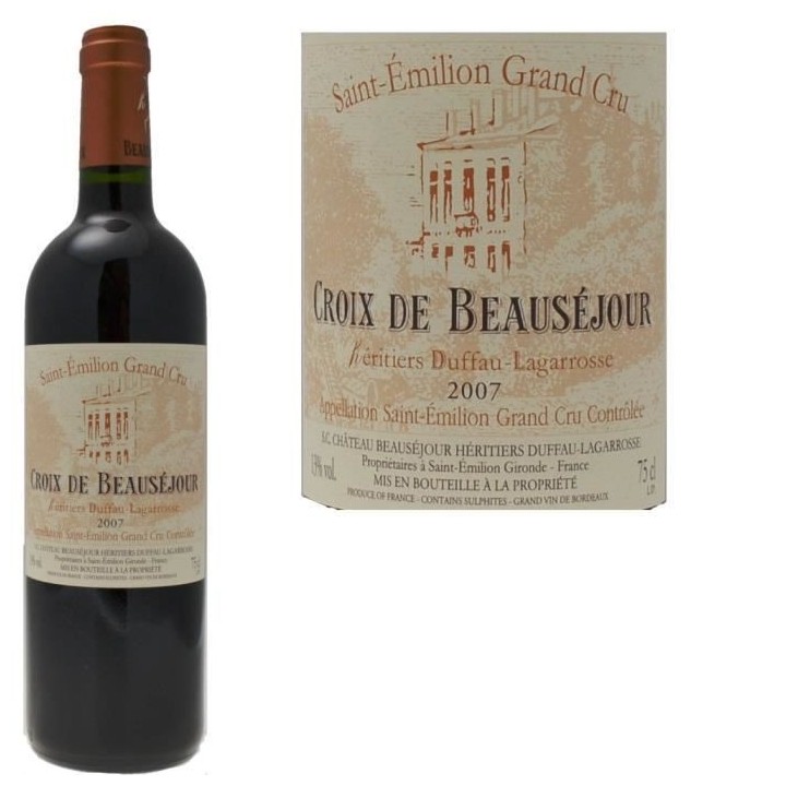 Croix de Beausejour 2007 Saint-Emilion Grand Cru - Vin rouge de Bordea