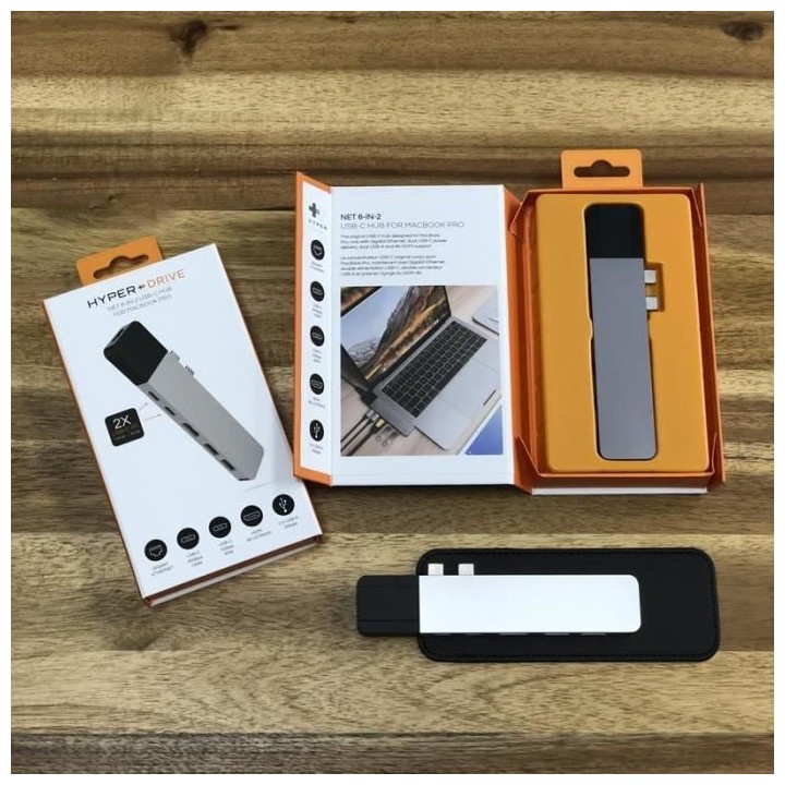 HYPER NET Hub USB-C MacBookPro - Gris