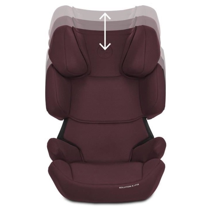 Siege auto CYBEX Solution X i-Fix - De 3 a 12 ans - Rumba Red