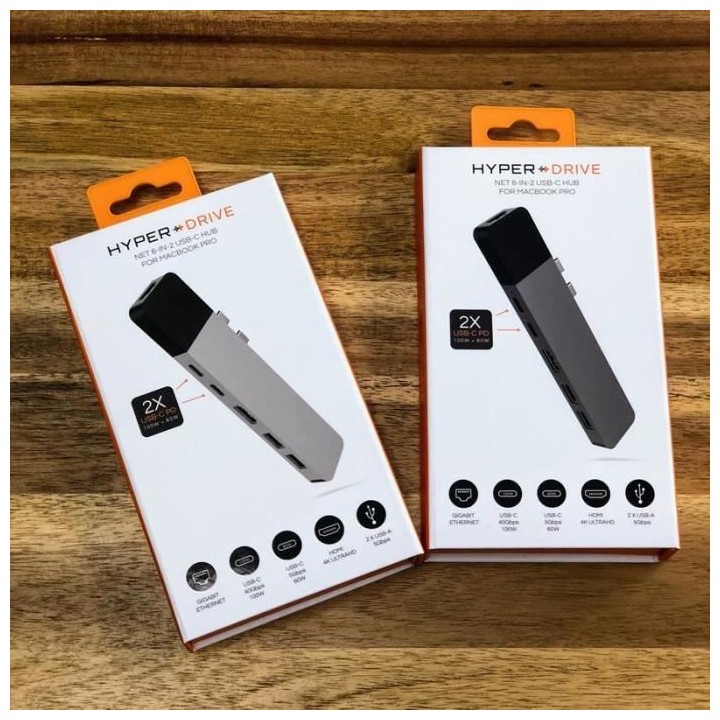 HYPER NET Hub USB-C MacBookPro - Gris
