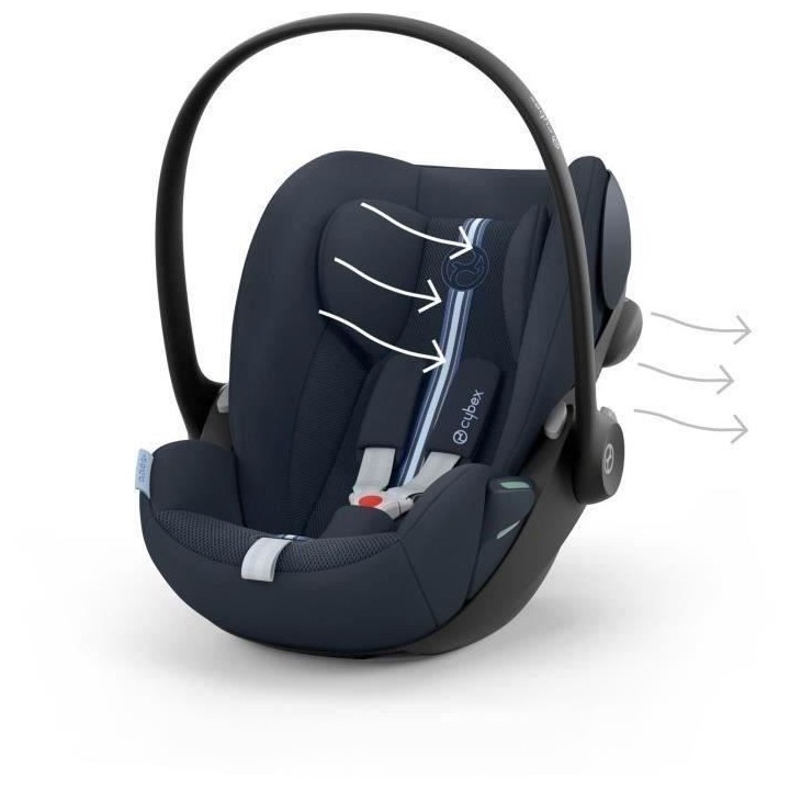 Coque Auto bébé Cloud G CYBEX i-Size - Inclinable - Tissu respirant