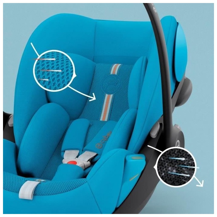 CYBEX - Siege auto Gr0+ Cloud G i-Size - Tissu Plus - Beach Blue