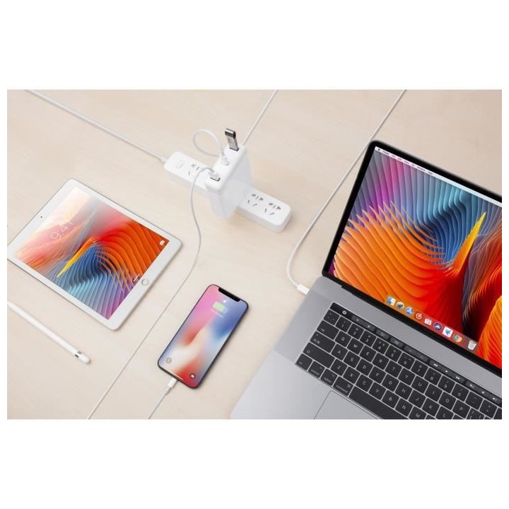HYPER Hub USB-C HyperDrive 87 W pour adaptateur secteur 15 MacBook Pro