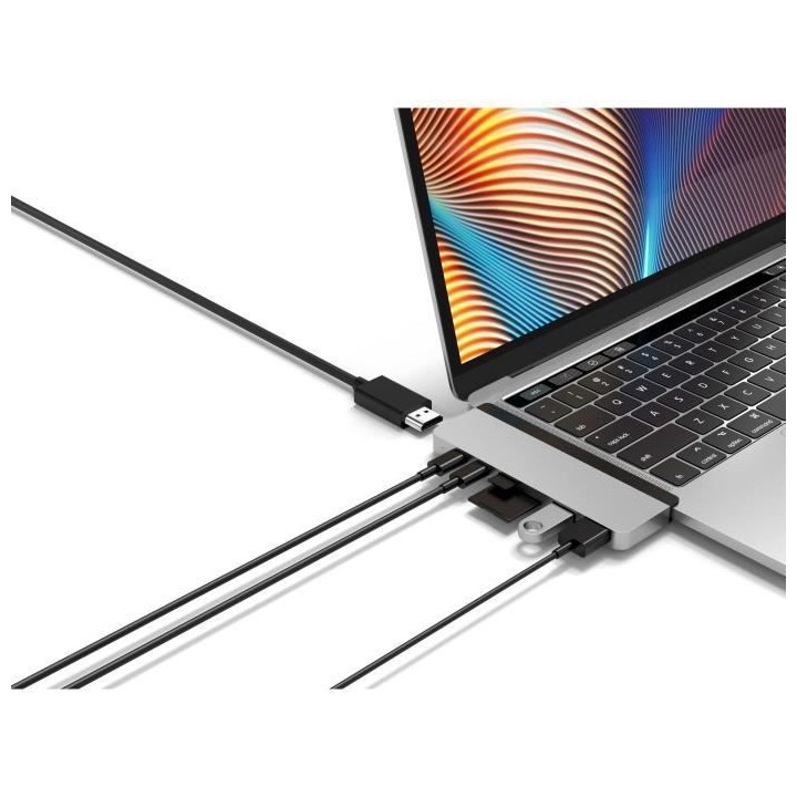 HYPER HyperDrive DUO 7-en-2 pour MacBook Pro - Ports : HDMI 4K60Hz - S
