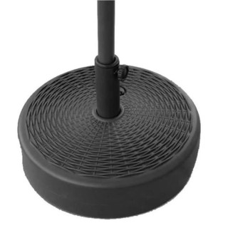 Pied de parasol a lester en plastique - Noir