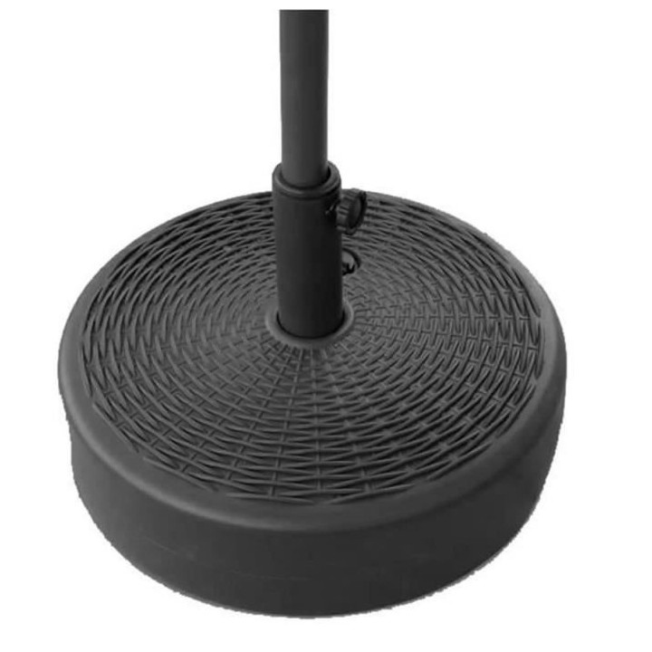 Pied de parasol a lester en plastique - Noir
