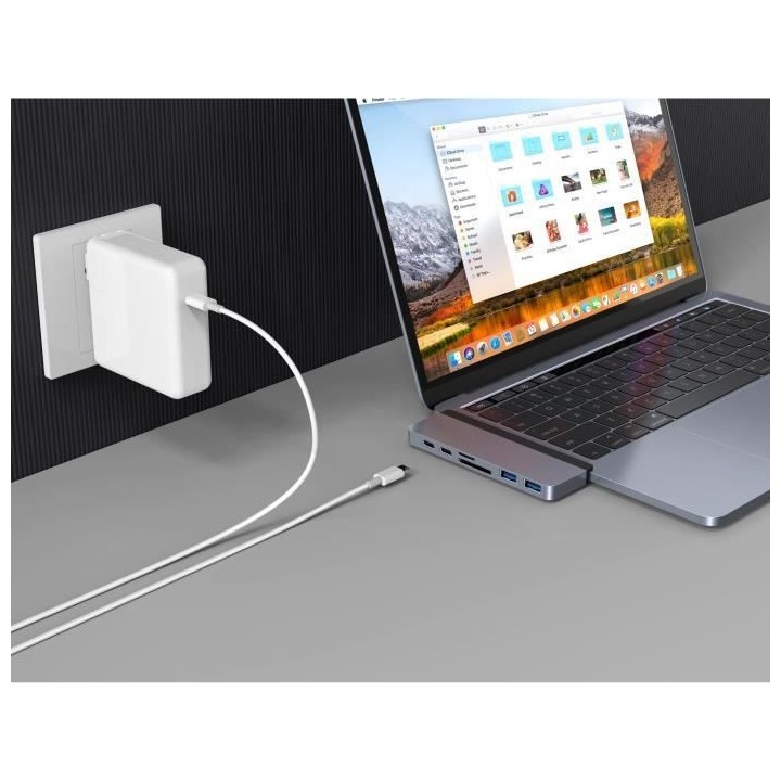 HYPER HyperDrive DUO 7-en-2 pour MacBook Pro - Ports : HDMI 4K60Hz - S