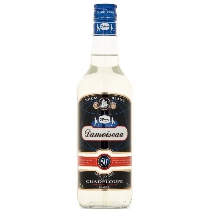 Rhum Damoiseau - Rhum agricole blanc - Guadeloupe - 50%vol - 70cl