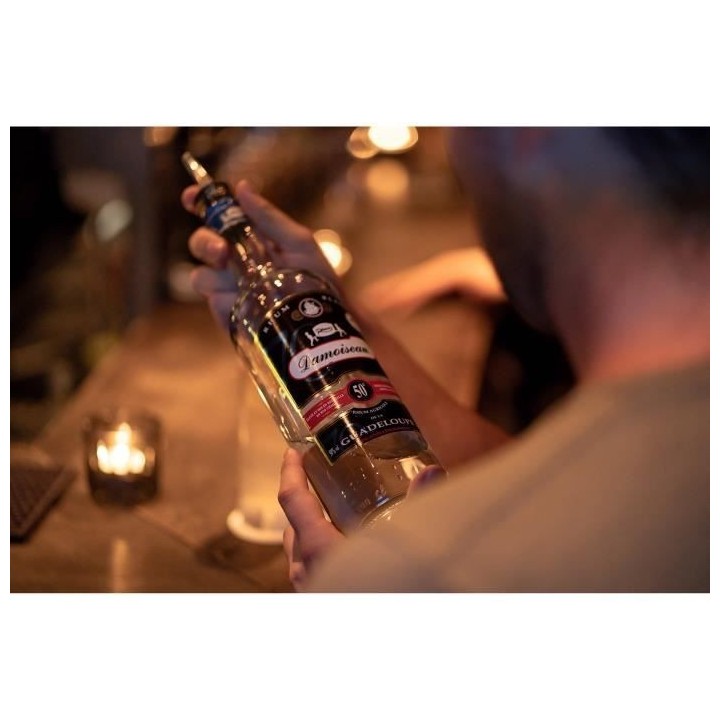 Rhum Damoiseau - Rhum agricole blanc - Guadeloupe - 50%vol - 70cl