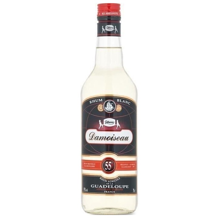 Rhum Damoiseau - Rhum agricole blanc - Guadeloupe - 55%vol - 70cl