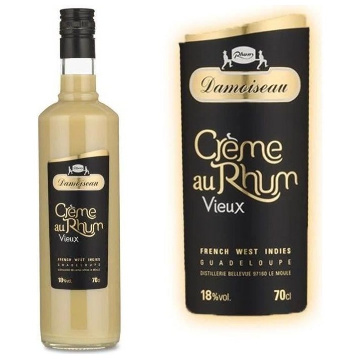 Damoiseau Creme au rhum vieux - Liqueur spiritueuse - Guadeloupe - 18%