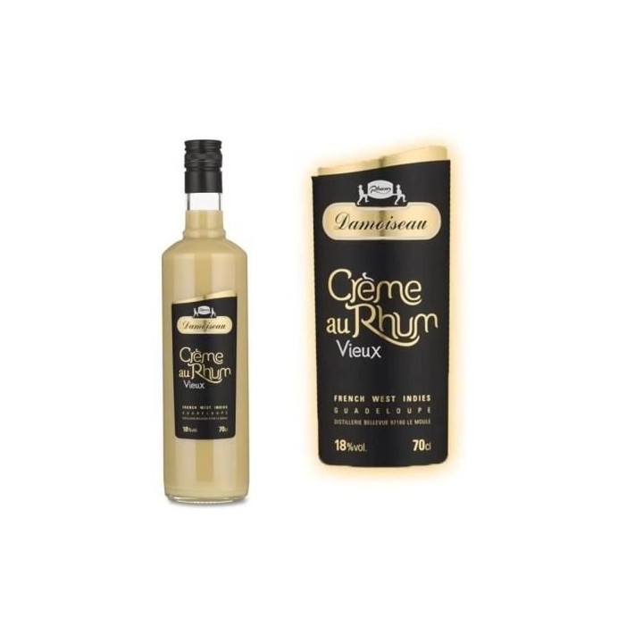 Damoiseau Creme au rhum vieux - Liqueur spiritueuse - Guadeloupe - 18%
