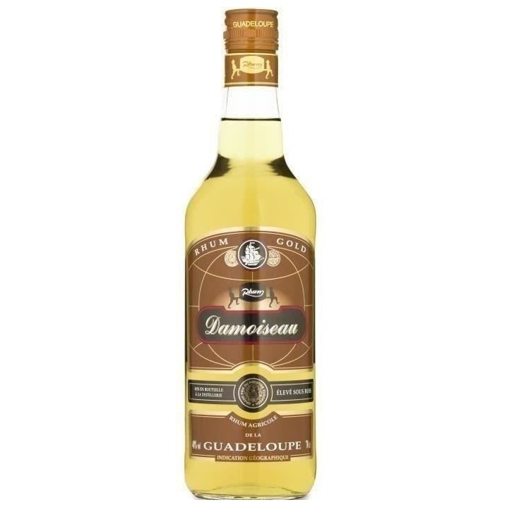Rhum Damoiseau - Rhum ambré agricole - Guadeloupe - 40%vol - 70cl