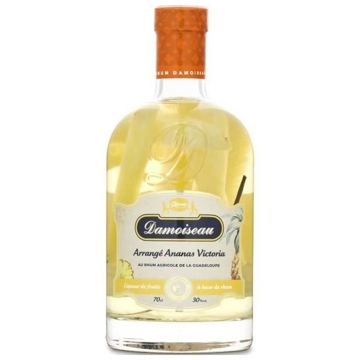 Rhum Damoiseau - Les Arrangés Ananas Vanille - Rhum agricole - Guadel
